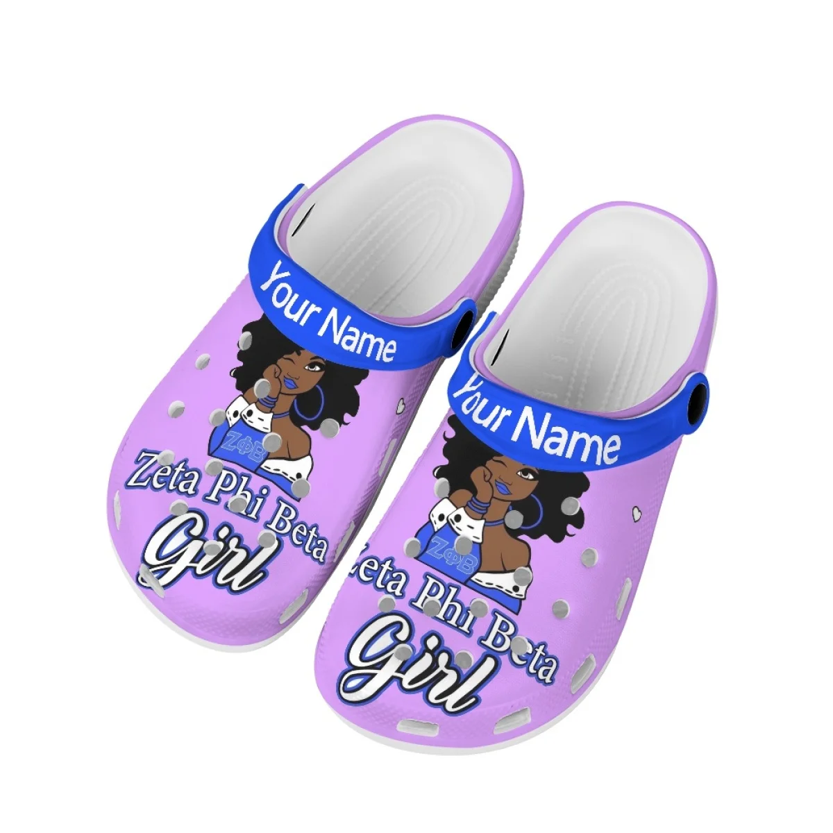 Zeta Phi Beta Desgner Slippers African Women Breathable Light Flats Sandals Female Comfort Fashion Slides Sandalias De Mujer