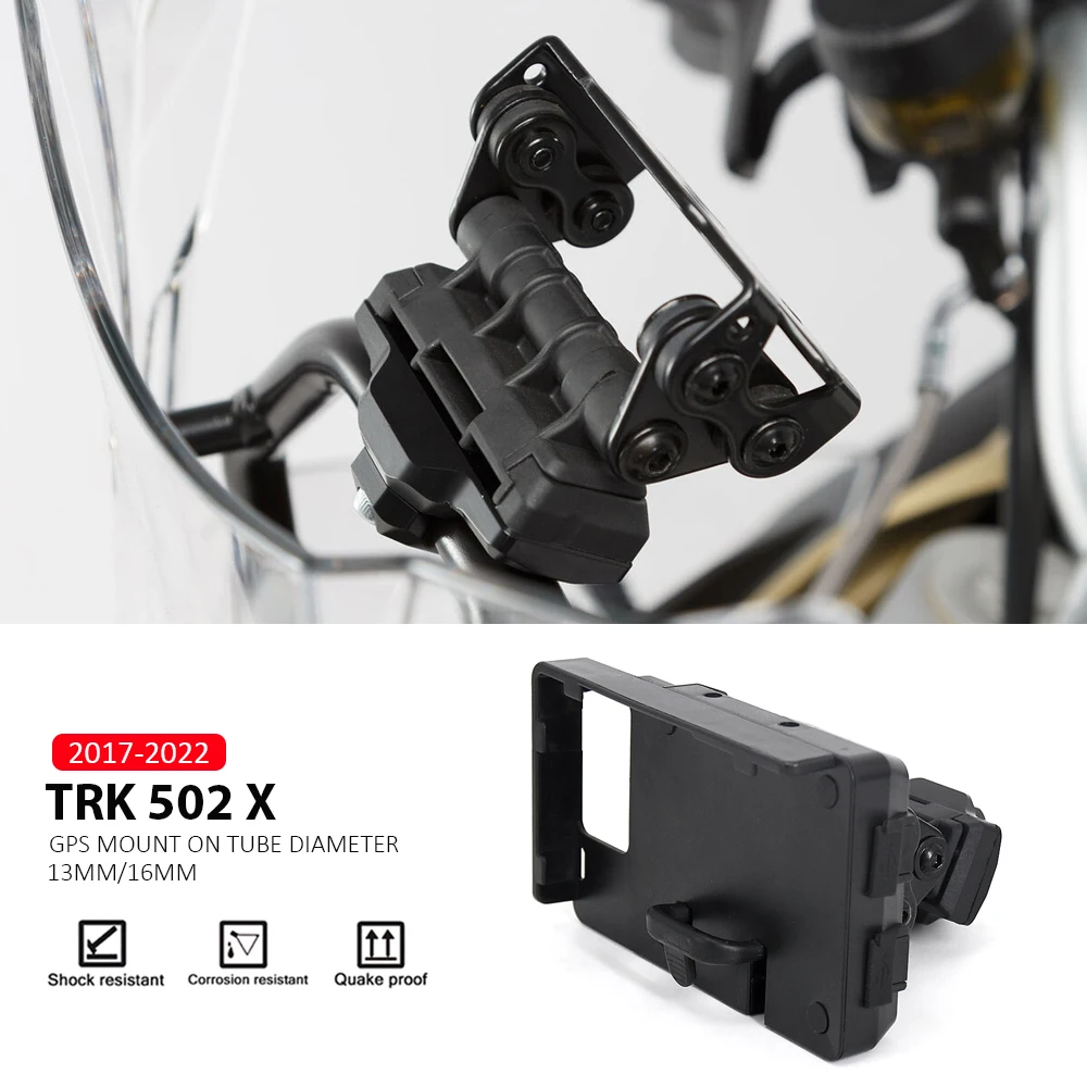 

New Phone Holder Frame Bracket GPS Mount Navigation Bracket 13/16mm Fit For Benelli TRK 502 X TRK 502X ABS 2017 - 2022 2021 2020