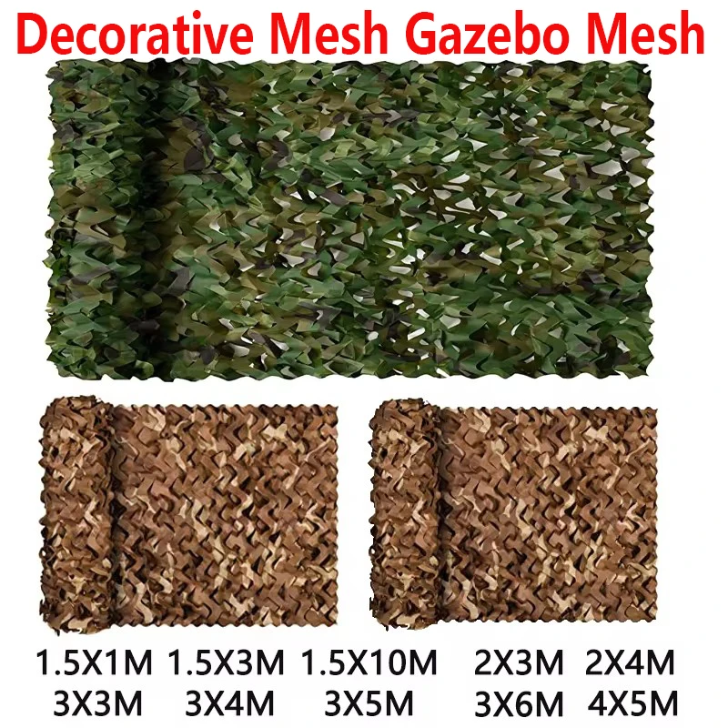 Sunshade Net Sun Shade Sail Sunshade Hunting Mesh Pool Beach Gazebo Garden Shade Canvas Mesh 7 Colors 1.5x1m 3x3m 4x5m