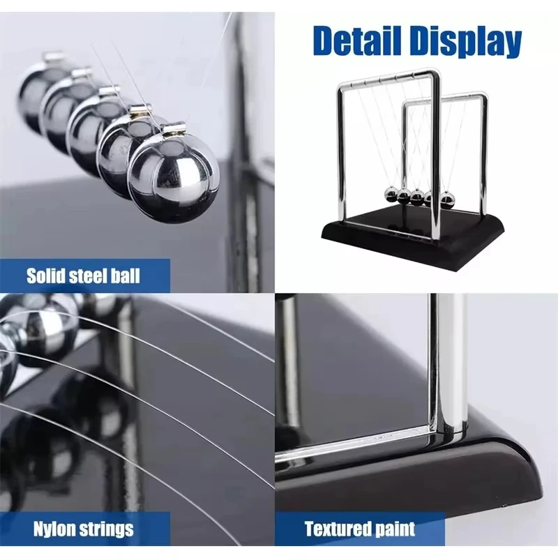 Newton's Cradle Physics Science Desk Toy 2