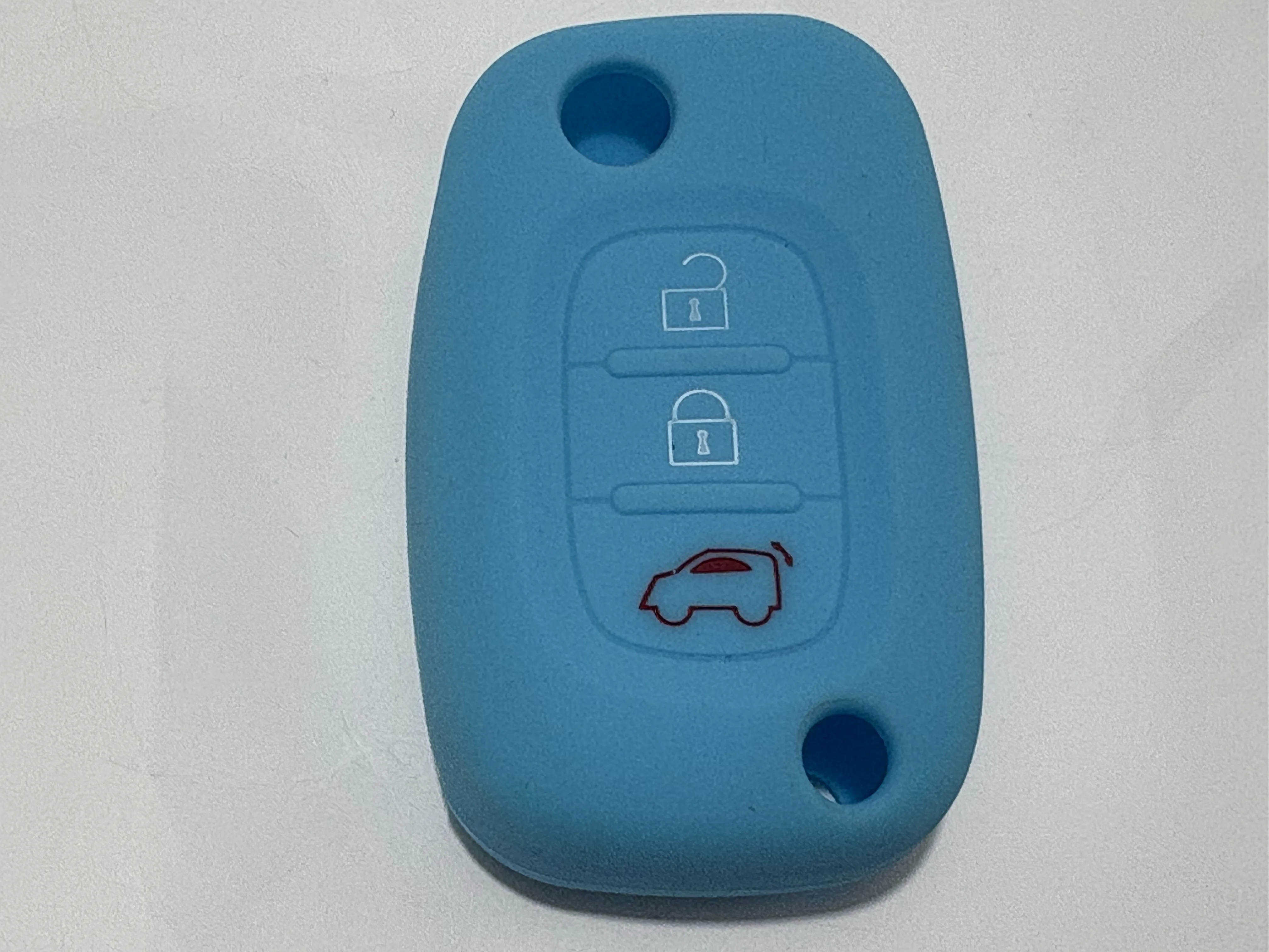 Silicone Rubber 3-Button Car Key Case Cover