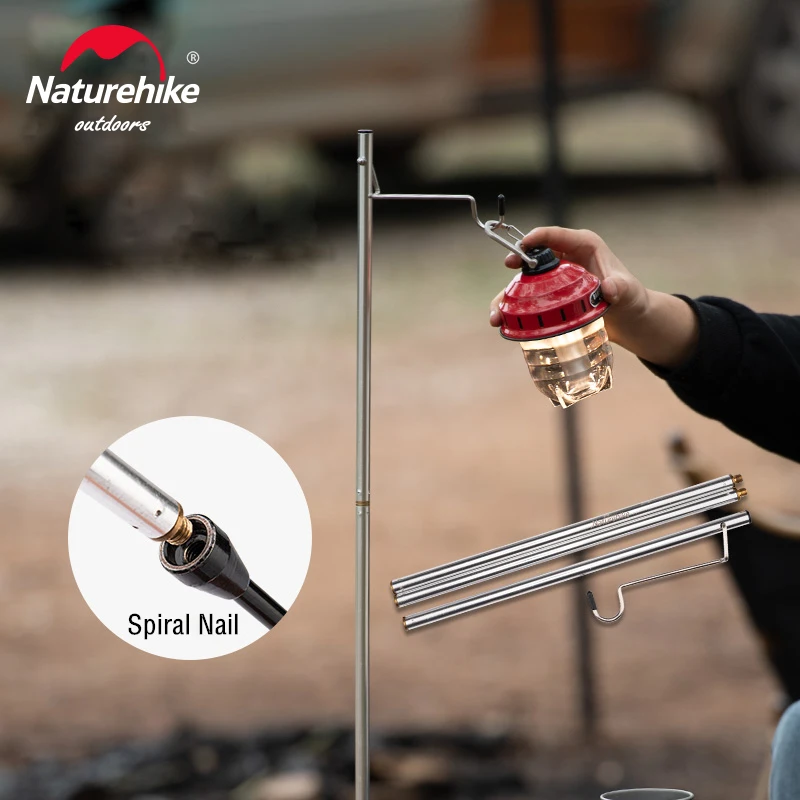 Naturehike Tragbare Falten Lampe Pol Ultraleicht Kompakte Aluminium Legierung Camping Licht Pol NH19PJ003