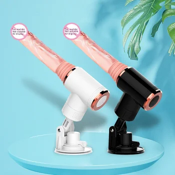 Electric retractable gun machine fake penis sex appeal appliance female inflatable baby women use masturbation device self heati 2