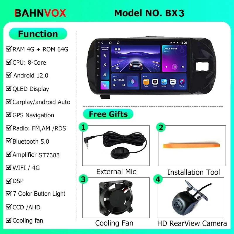 AT129 ヴィッツ 3代 アンドロイドカーナビ android 4+64G 【公式通販】