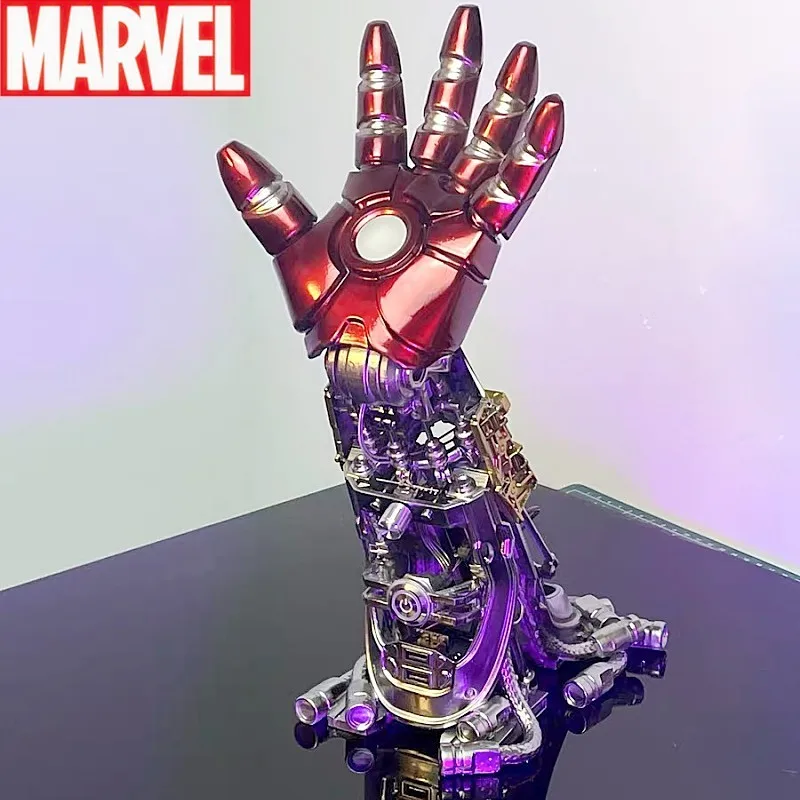 

New Marvel Iron Man Arm Pl-mk2a Movable Table Led Lamp Figure Model Toy Ark Reactor Marvel Arm Hand Sense Of Technology Gift