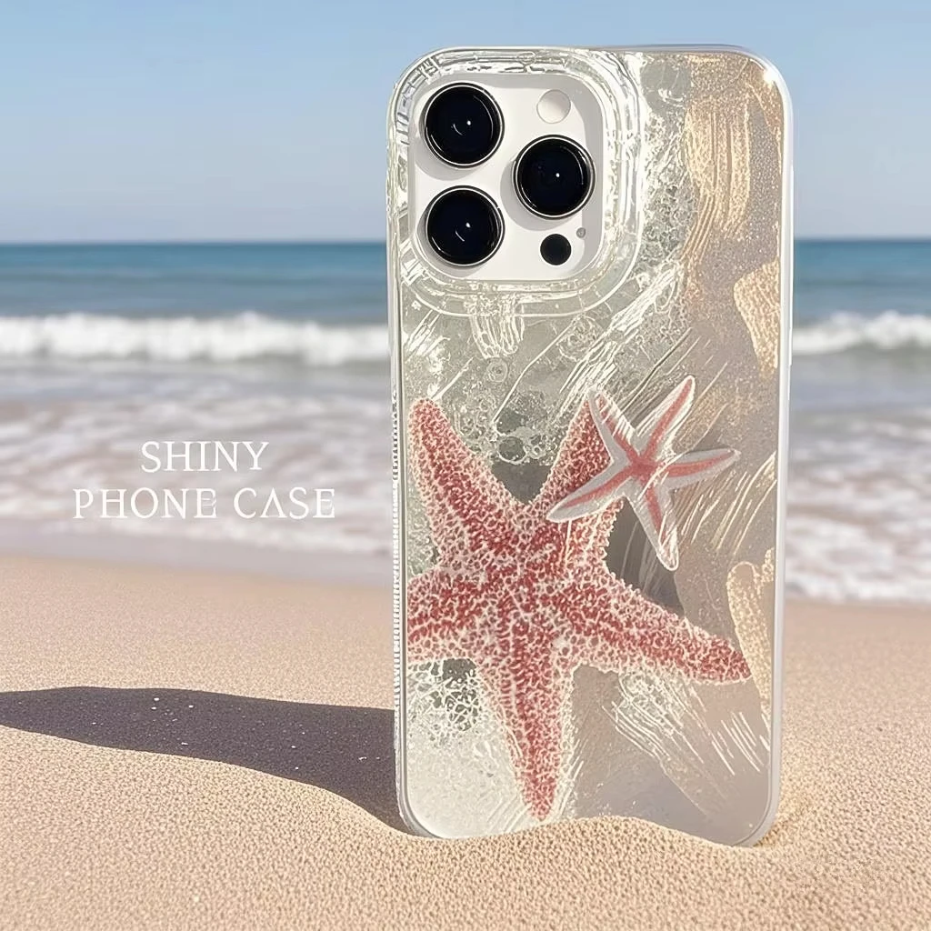 Cool Turtle Seaside Pattern IMD Phone Case Cover