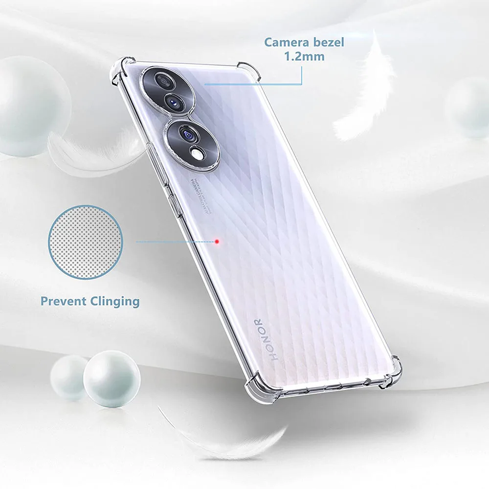 2023 Custodia Morbida In Silicone Trasparente Antiurto Per Huawei Honor 70 60 50 Pro Lite Se X9 X8 X7 Cover Posteriore Trasparente Ultra Sottile
