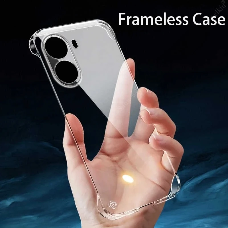 Frameless Ultra-Thin PC Hard Case - Clear Shockproof Back Cover