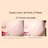 1PC Full Coverage Concealer Palette, Tattoo Freckles Dark Circles Concealing, Face Body Concealer Makeup Cream 6