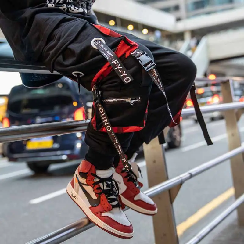 Fashion Men Cargo Pants y2k Techwear Streetwear Harajuku High street Hip Hop Jogging Male Trousers Sports Patchwork Clothing cargo pants military cargo pants men casual pants