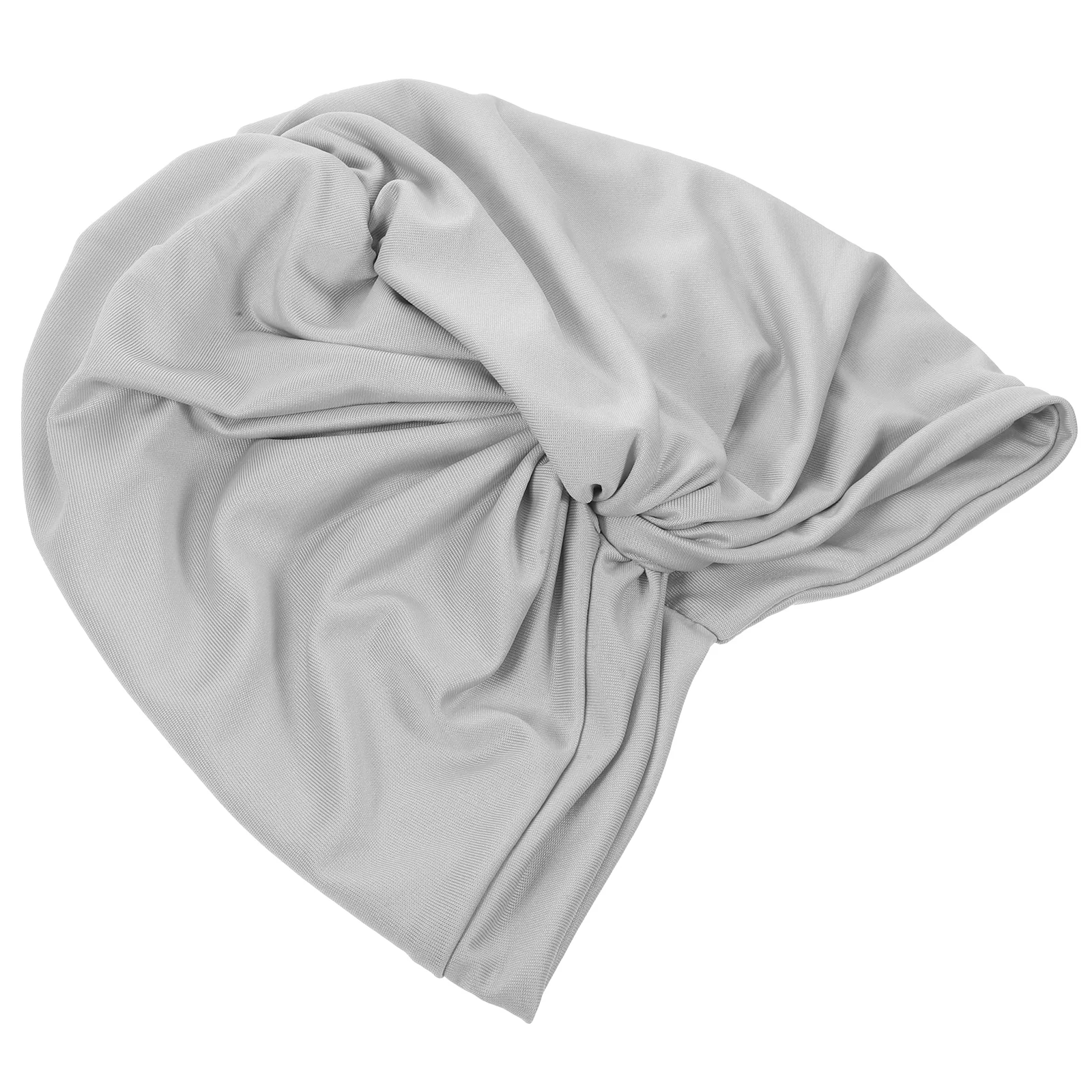 

Adult Beach Hat Hot Spring Swimming Cap Gray Shower Caps Elasticity for Long Hair Nylon Women Women's Large