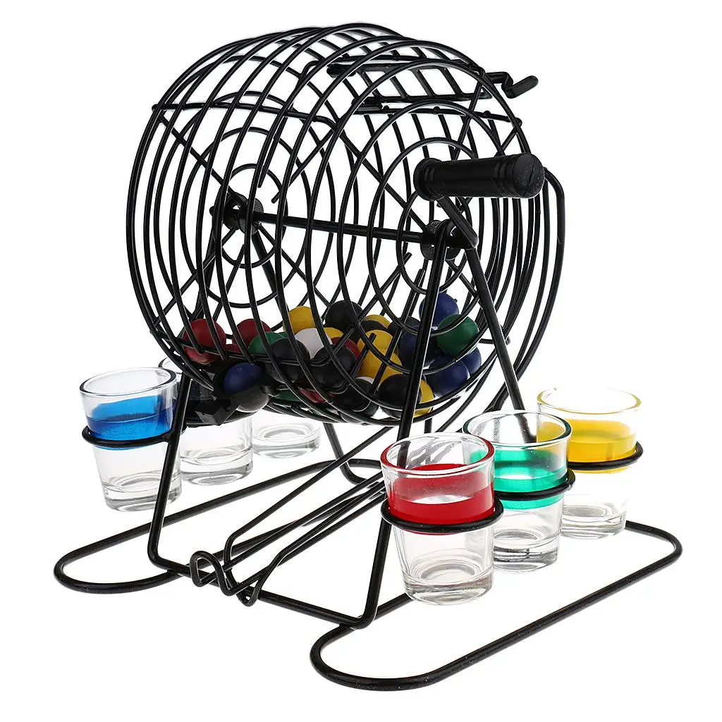 Mini Bingo Lottery Machine Draw Drinking for Party Entertainment Game