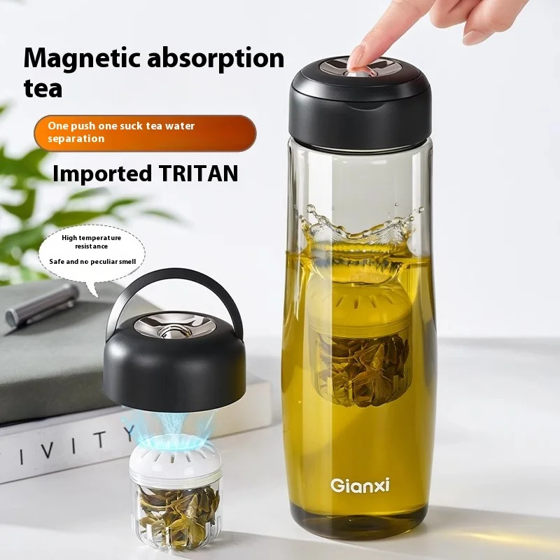 Gianxi كوب شاي مرن مغناطيسي تريتان كوب ماء بسعة كب...