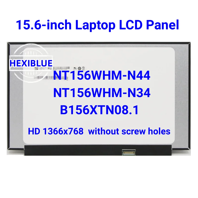 Tela Lcd para Laptop Painel de Exibição hd Nt156whm-n44 V8.0 Nt156whm-n34 B156xtn08.1 B156xtn10.0 1366×768 30pin Edp 156 em