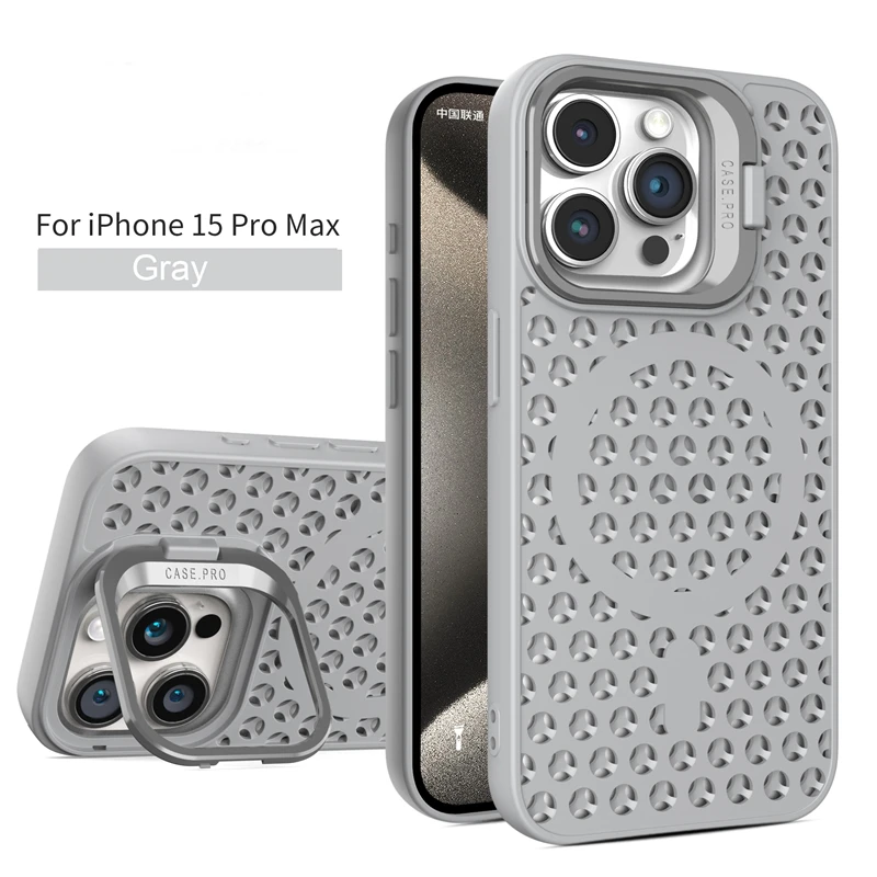 Luxury Foldable Camera Holder Case with Magsafe Charging & Heat Dissipation