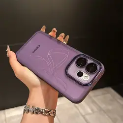 New Silicone Lens Case with Skin - Friendly Design - Bumper Cover for OPPO reno15 Pro mini (PURPLE)