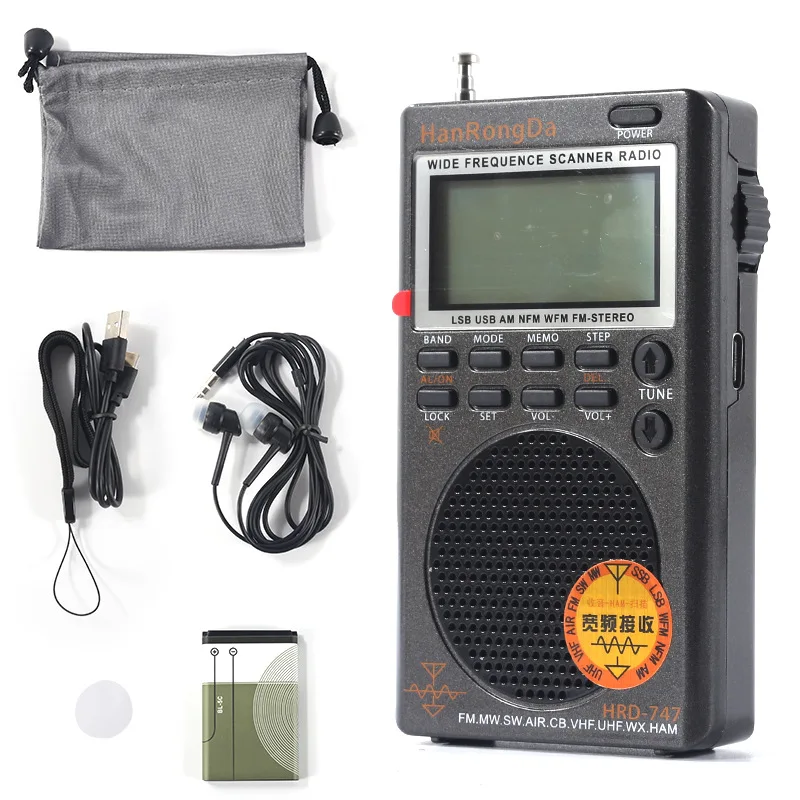 

Aviation Full Band Radio 747 Short Wave HRD-737 Portable Aviation Band Radio VHF Channel