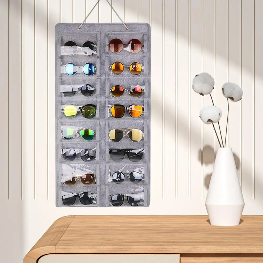 

Eyeglass Organizer Lightweight Save Space Rectangular Eyeglass Hanging Storage Organizer Home Use
