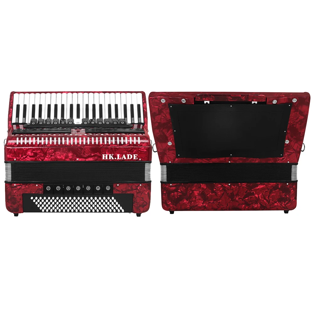 HK&middot;LADE Accordion Professional 41 Keys 120 Bass Accordion With Strap Bag Keyboard Instrument For Grading Performance/Teaching