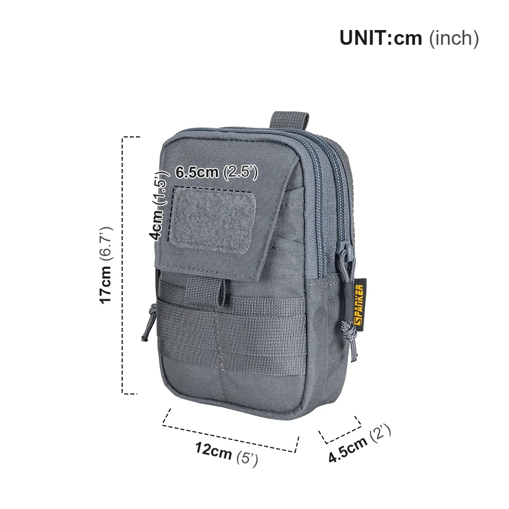 EXCELLENT ELITE SPANKER Outdoor Tactical Waist Phone Bag  Molle Money EDC Waist Tool Bags For Mobile Phones 6