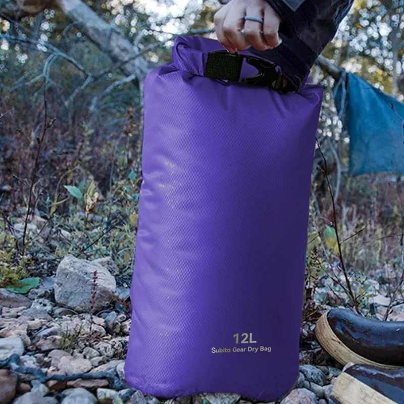 70D Waterproof Dry Bag 3L 5L 12L 20L 35L Ultralight Storage Bags Roll Top Dry Sack Keep Gear for Kayaking Swimming Camping