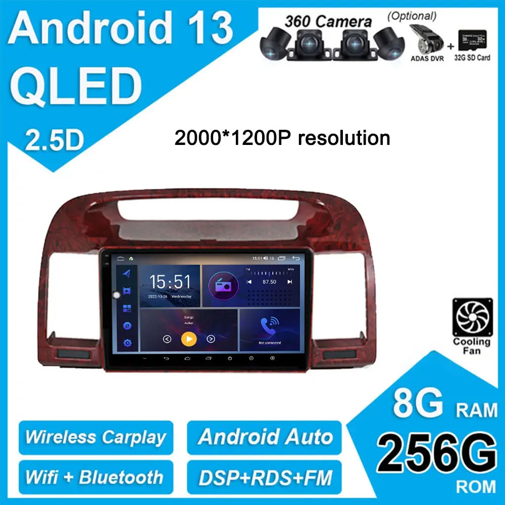 

Автомагнитола для Toyota Camry 5 2002-2003-2004-2005-2006, радио, мультимедийный плеер, навигация GPS