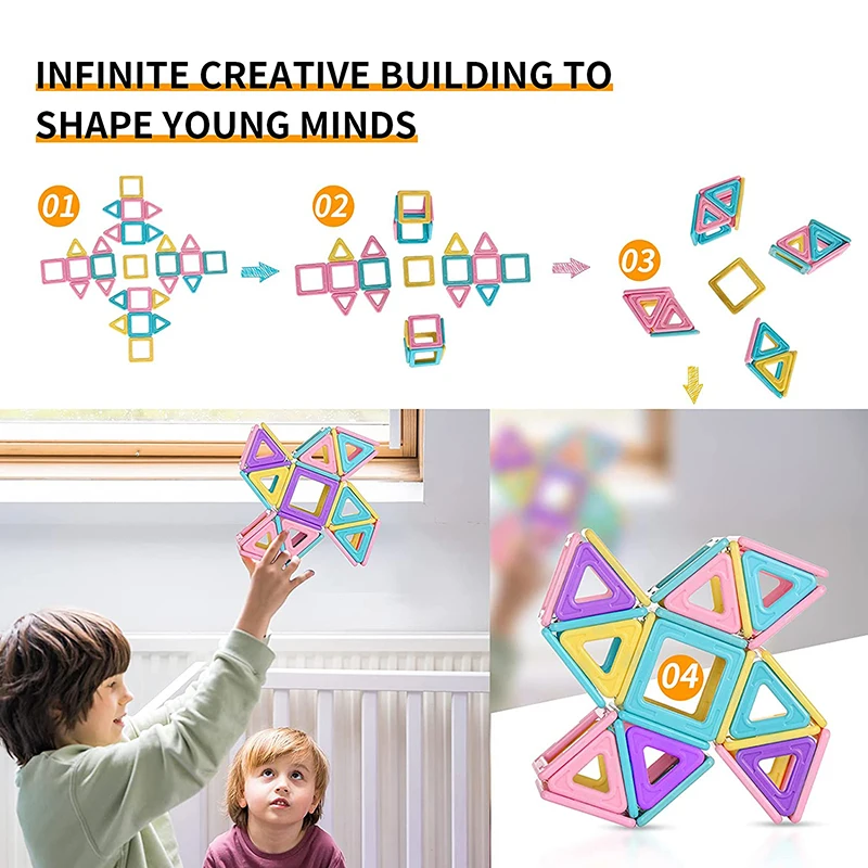 Mini Size Magnetic Construction Set for Children DIY Magnetic Building Blocks Magnetic Building Blocks