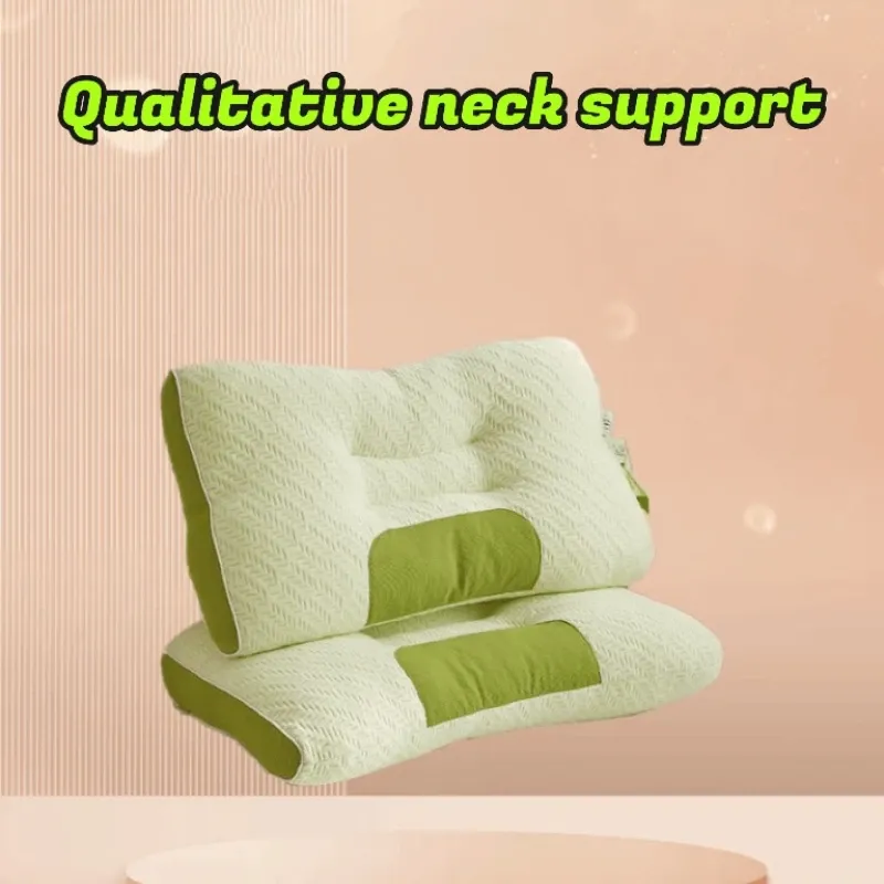 Bamboo fiber deep sleep pillow pillow core to protect the cervical spine for a single home adult summer