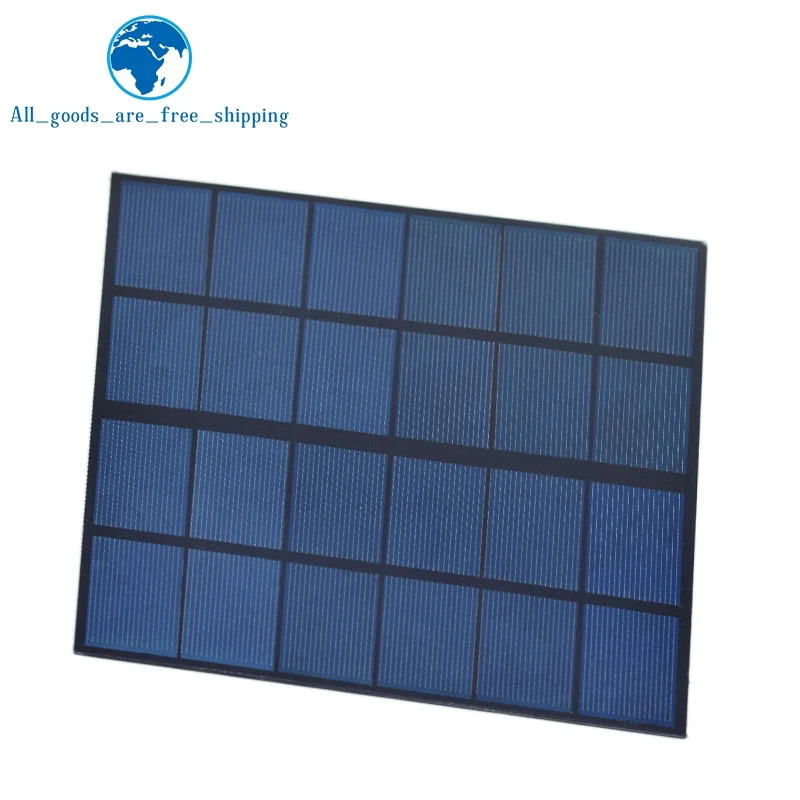 TZT1/3pcs 6V 660mA 4W 태양 전지 패널 다결정 170*170MM 미니 Sunpower 태양계 DIY 배터리 휴대 전화 충전기
