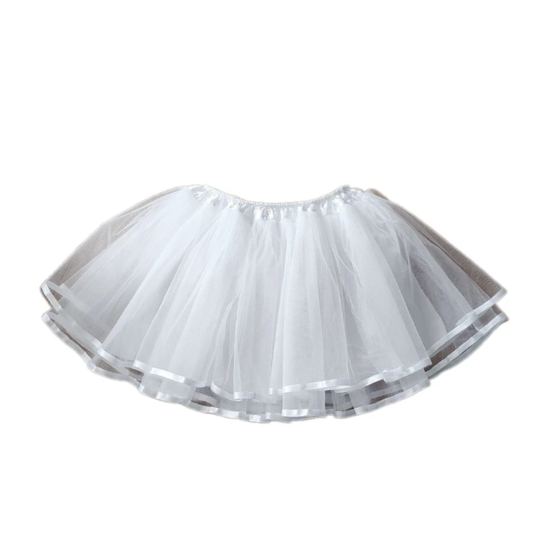 

50JB Womens Mini Tulle Skirt 1950s 3 Layer Satins 35cm Tutus Pleated Skirts Petticoat Crinoline Hoopless Underskirt