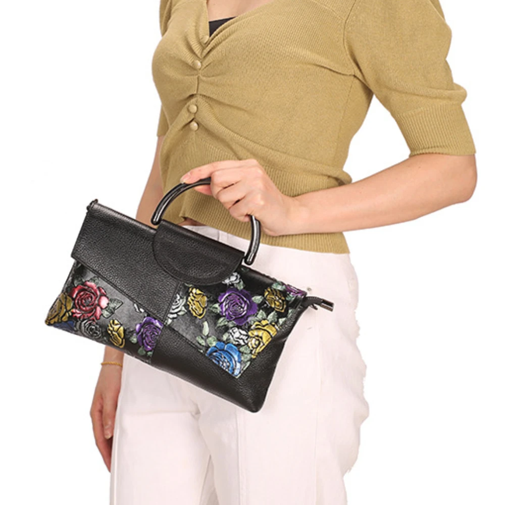 Genuine Leather Women's Bag Soft Leather Women's Shoulder Bag Cowhide Handbag