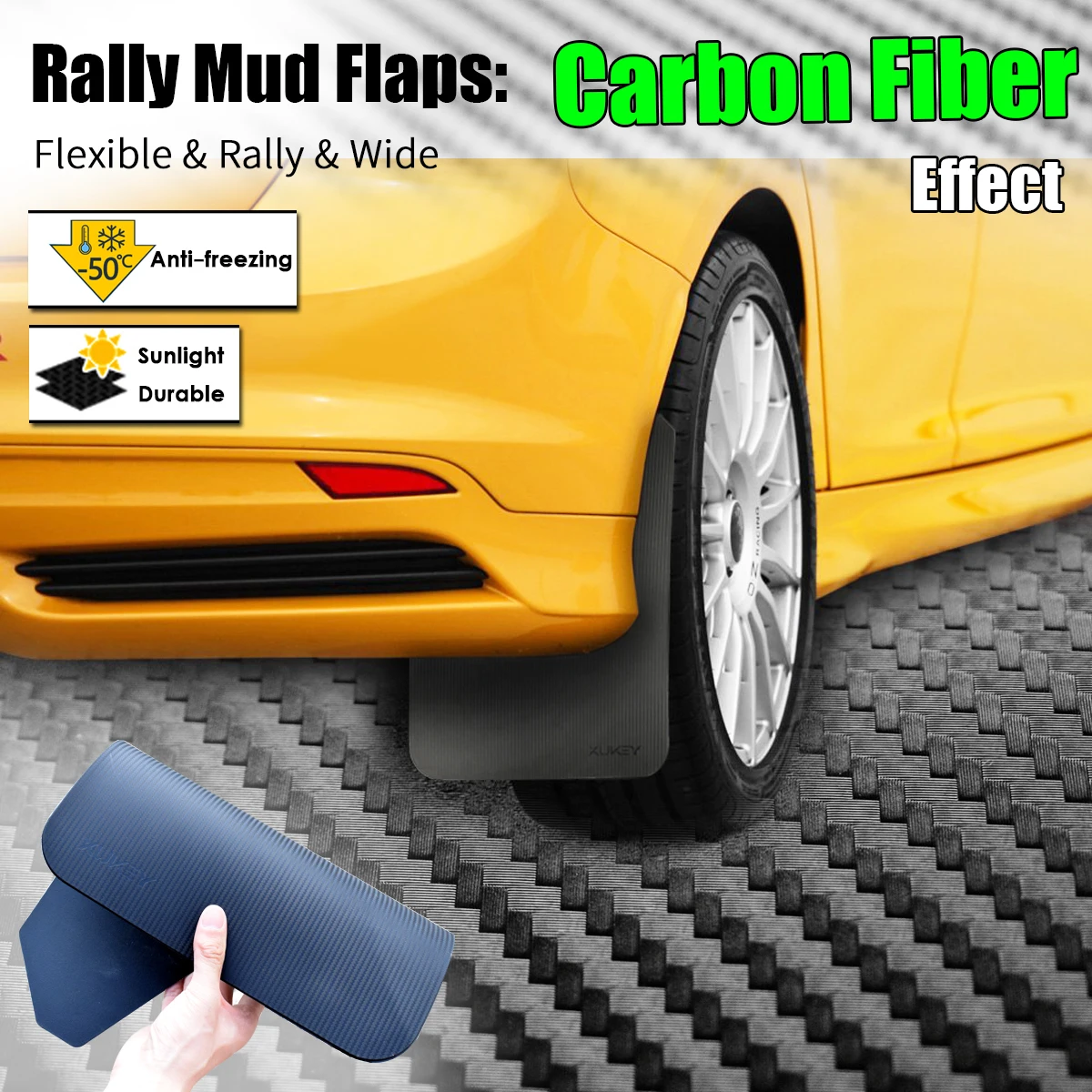 Rally Mud Flaps For Ford Focus ST RS SE Titanium LT XR5 Mk