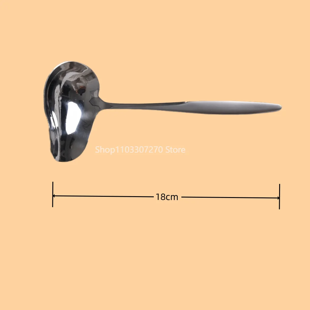 2Pcs Stew Dipper Soup Long Handle Duck Mouth Shaped Spoon Kitchen Ladle Tableware Scoop Stainless Steel stainless steel spoon,soup spoon