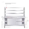 Stainless Steel Kitchen Cabinet Workbench Kitchen Furniture Commercial Operating Table for Hotel Home Cupboard with Sliding Door 6