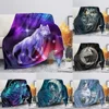 Print  Wolf Pattern King Queen Size All Super Soft Lightweight Blanket for Bed SofaWarm 1