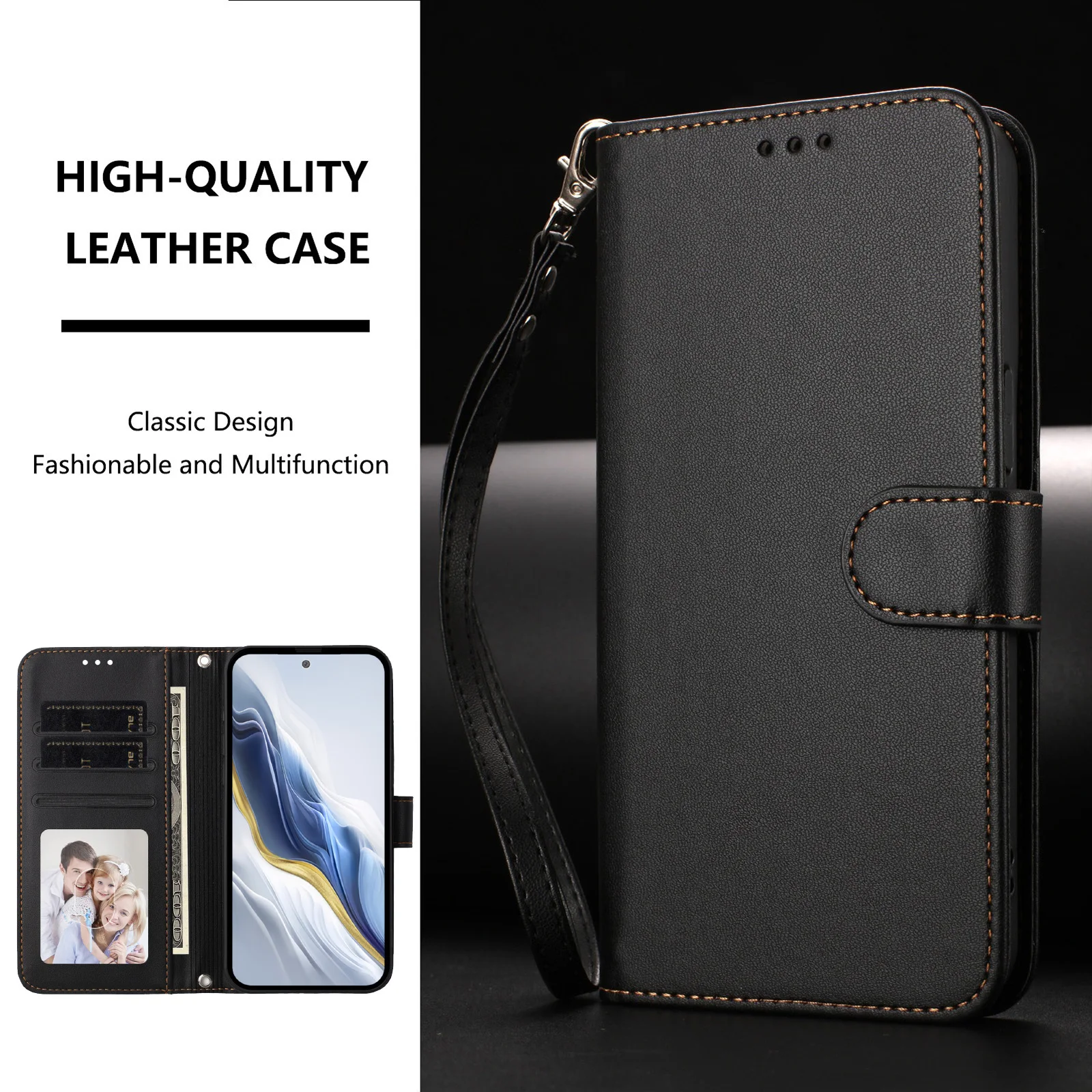 32nd Klassieke Serie 2.0 Echt Lederen Boek Portemonnee Flip Hoesje Cover Voor Xiaomi Mi 11 Ultra Ontwerp Met Kaartsleuf Magnetische Sluiting En Ingebouwde Standaard Zwart 785762470