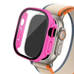 Custodia Protettiva in Vetro Temperato Premium per Smartwatch da 49mm - Protezione Migliorata con Bumper in PC e Pellicola Protettiva
