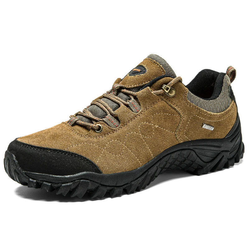 

Classics Style Suede Leather Men Hiking Shoes Outdoor Walking Trekking Shoes Comfortable Casual Sports Shoes Men Sneakers