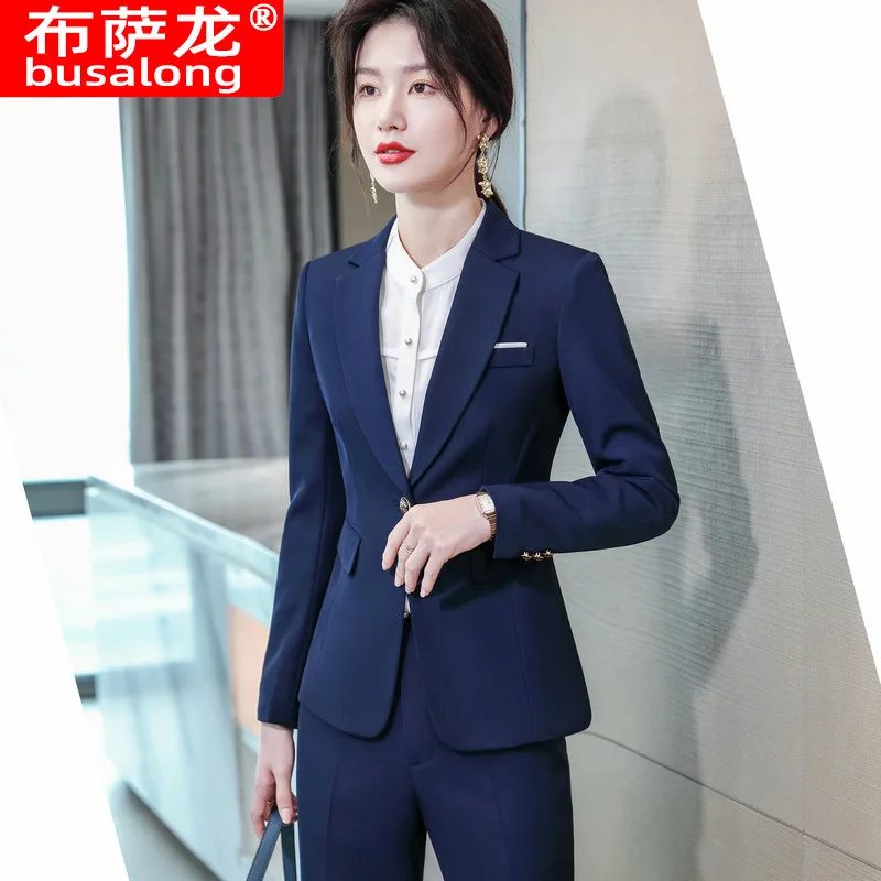 960 Business Wear Female Suit Temperament Vest Suit Interview Suit Formal Suit Hotel Front Stage Work Wear Clothes