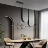Nordic Style Pendant Lights LED for Living Kitchen Dining Room Hanging Pendant Lamp Smart Home Alexa  Indoor Lighting Fixture 2
