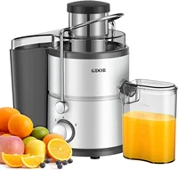 Juicer with 800W Motor, GDOR Juicer Machine with 3” Feed Chute, Dual Speeds Juice Maker for Fruits and Veggies, Anti-Drip 1