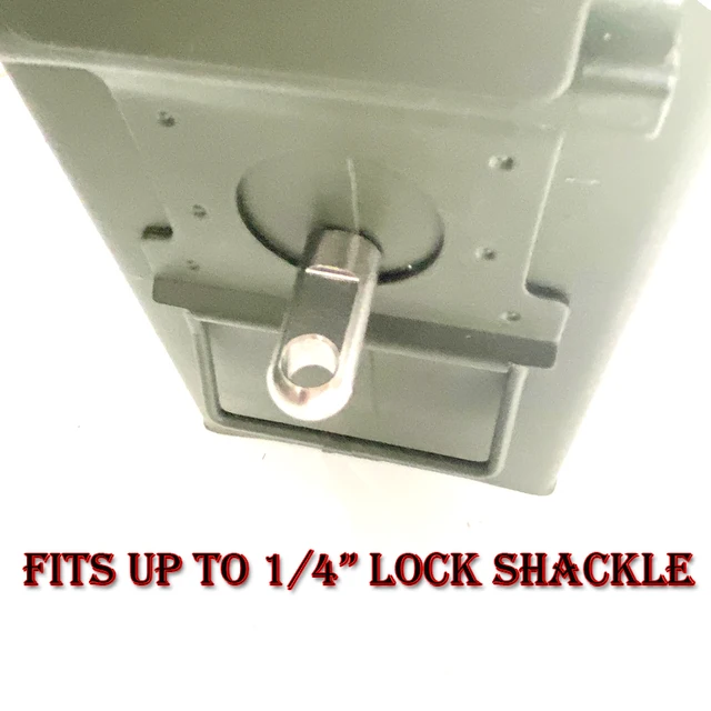 No box,Bolt 50 Cal Ammo can Steel Gun lock Ammunition Gun safe box