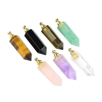 Hexagonal Crystal Perfume Pendant 2