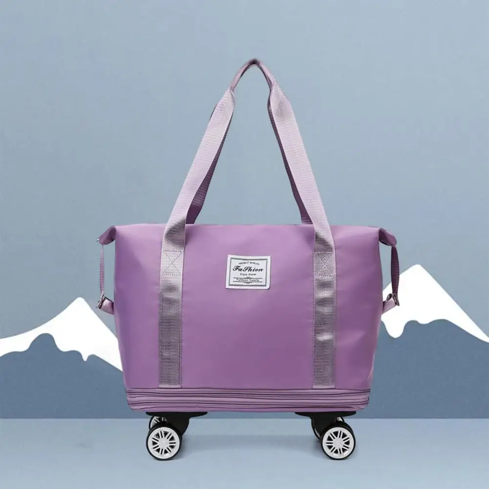 Travel Duffel Bag Dry Wet Separation Oxford Cloth Detachable Wheels Single Shoulder Bag Large Capacity Waterproof Handbag