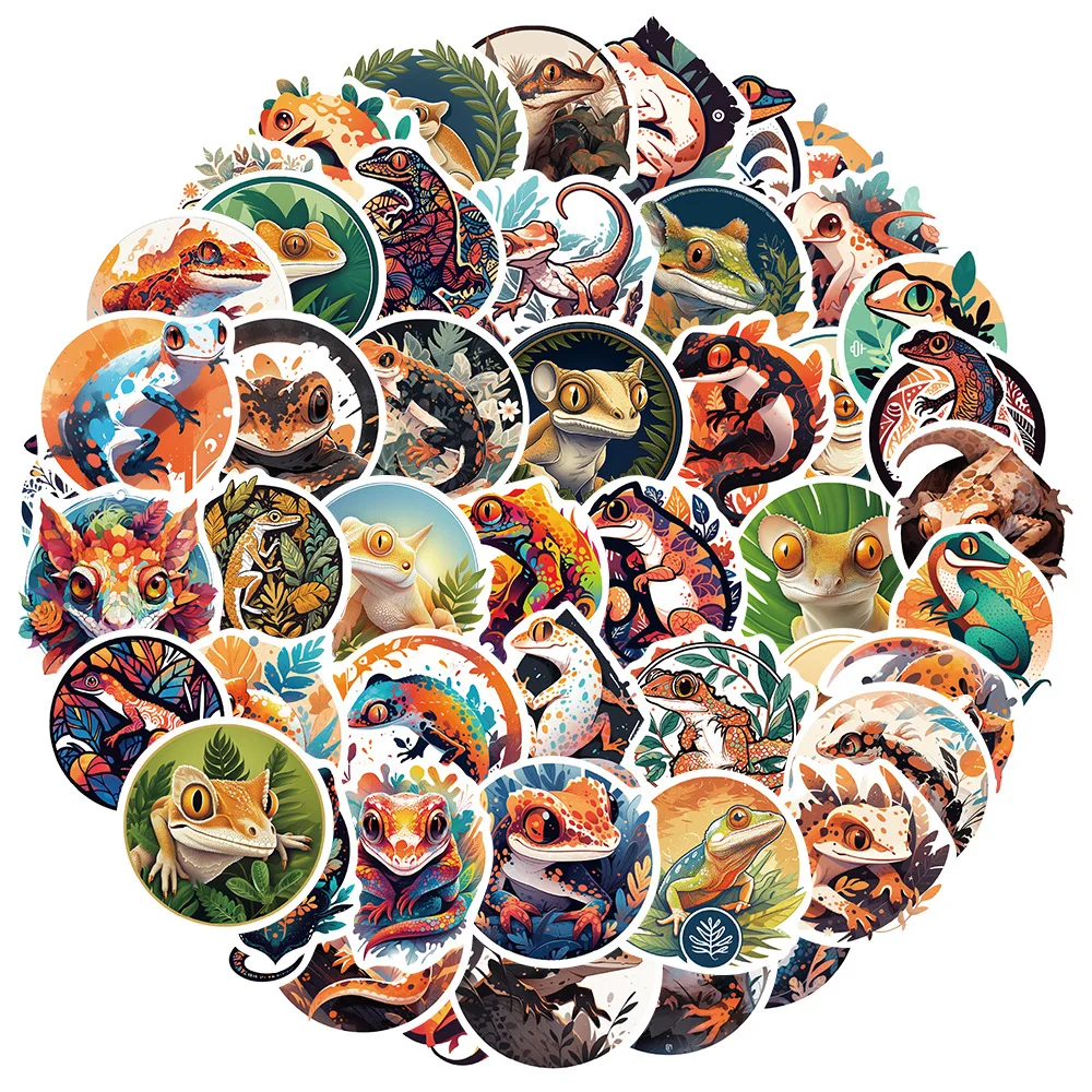 

10/30/50Pcs Cartoon reptiles LOGO sticker For Suitcase Skateboard Laptop Luggage Phone Styling DIY Decal Pegatina