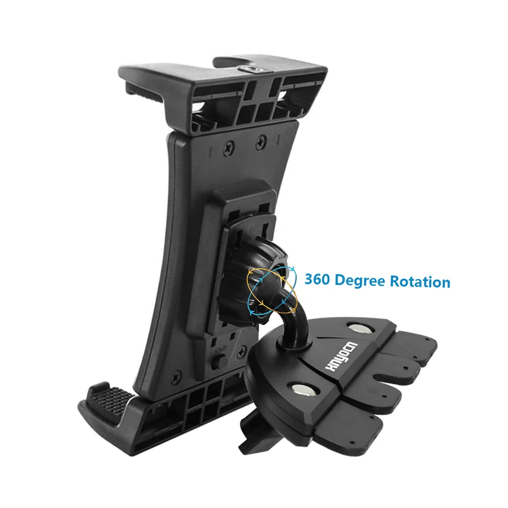 Xnyocn Universal 5 - 3 Inch Tablet Stands Holder Car CD Slot Tablet Bracket Mobile Phone Mount For iPad Mini Pro Samsung iPhone — view 4