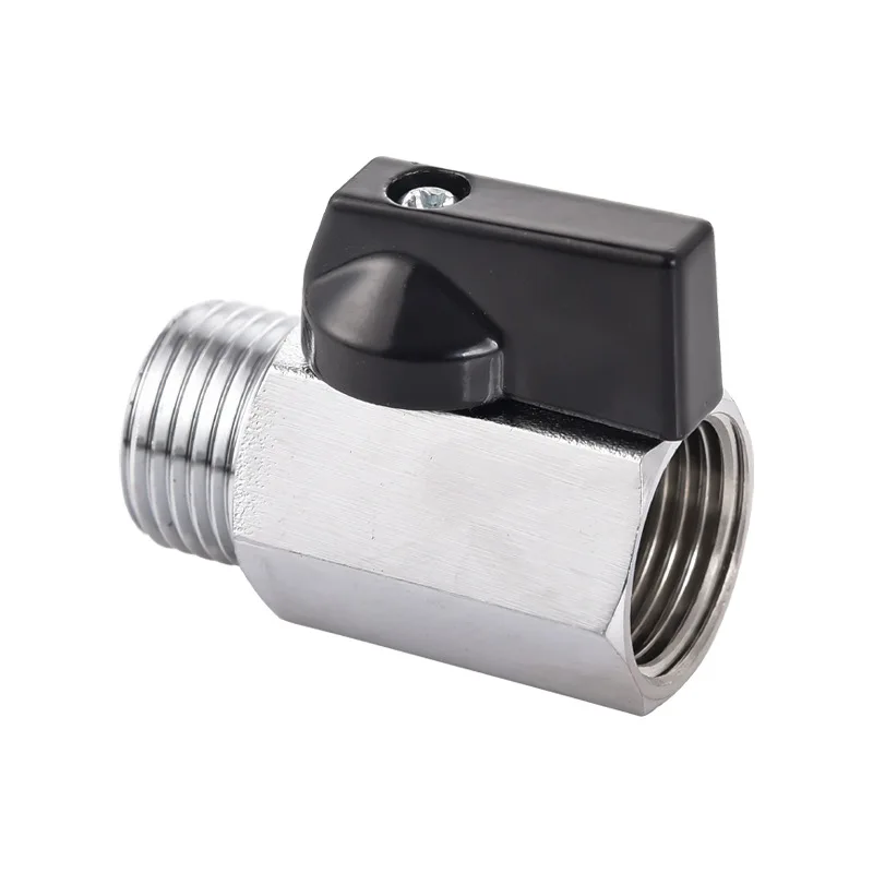 Brass Ball Valve Threaded Mini Brass Ball Valve BSP Male To Female Air Compressor Water Gas Oil Shut Off Valve