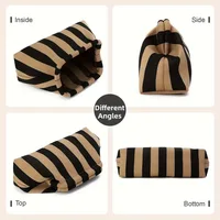 Summer Beach Clutch Bag Women Woven Crochet Handbags Purses Knitting Dumpling Clutch Ruched Cute Cloud Casual Colorblock Bag - Image 5