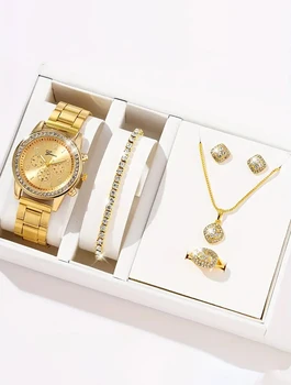 Conjunto de diamantes de imitación para mujer 1