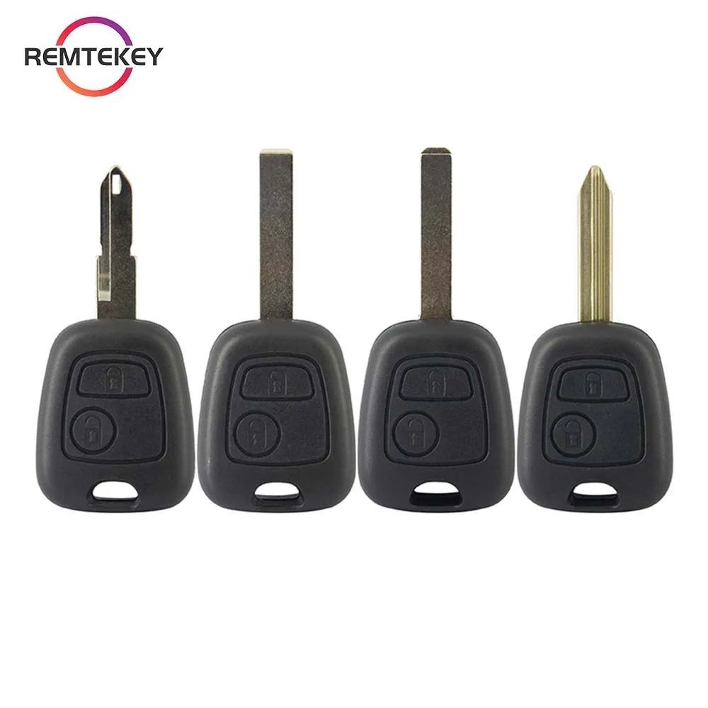 REMTEKEY Remote Car Key Case Shell Flip Fob 2 Button NE72/HU83/VA2/SX9 Blade for Peugeot Citroen Saxo Xsara Berlingo